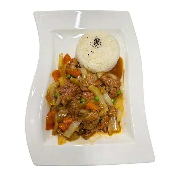 Rindfleisch mit Zwiebel